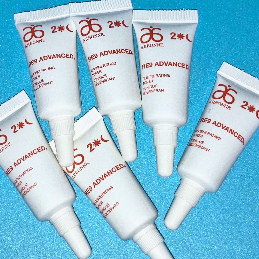 🎀 $22 - (6) pcs Arbonne RE9 Advanced Regenerating Toner Samples Travel Sz